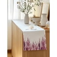 thumbnail image 5 of Table Runner 120 Inches Long for Kitchen Dining, Pink Dresser Scarf Farmhouse, Dining Table Decorations for Wedding/Parties, Summer Botanical Leaves Watercolor 13 x 120 In, 5 of 8