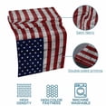 thumbnail image 5 of Bed Runner Scarf for Cal.King Size Bed, American Flag Beds Scarf Throws for Foot of Bedding, Vintage Brick Wall Star Striped Red Blue Decorative Beds Runners for Bedroom Guestroom, 102"x20", 5 of 8