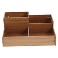 thumbnail image 4 of GOOHOCHY Organizer Stationery Storage Box Memo Pad Holder .5x15x18cm Light Brown, 4 of 8