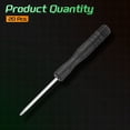 thumbnail image 3 of Uxcell 20pcs PH00 Mini Phillips Screwdriver #00 3.1" Length Screwdrivers 1.8" Carbon Steel with Ergonomic Handle for DIY Repairing, Black, 3 of 7