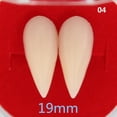 thumbnail image 5 of Advancent Espeluznante vampiro hombres lobo colmillos falsos dientes de dentadura disfraz Halloween prop Kits de decoración para fiestas 19mm 4#, 5 of 5
