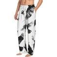 thumbnail image 6 of Logiee Monochrome Flying Ravens Print Pajama Pants for Men,Men’s Pajama Bottoms,Mens PJ Pants with Pockets & Button Fly-Medium, 6 of 6