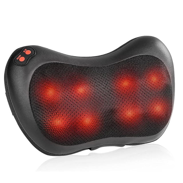 Neck Massage Pillow Electric Massager With 8 Massage Balls Heating Thermal Kneading Back Shiatsu Massager Deep Shoulder Massager