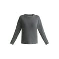 thumbnail image 5 of Time and Tru Women's Boxy Thermal Tee with Long Sleeves, Sizes XS-XXXL, 5 of 5