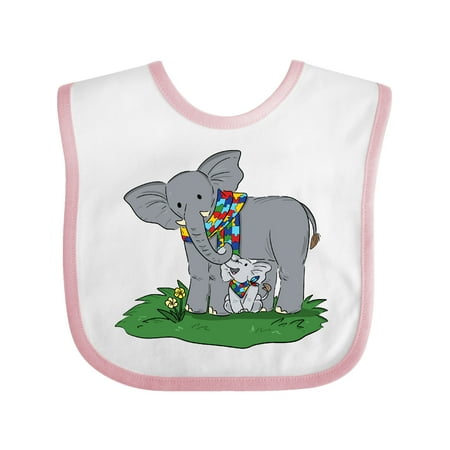 

Inktastic Autism Support Elephants Gift Baby Boy or Baby Girl Bib