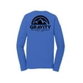 thumbnail image 2 of Gravity Outdoor Co. Performance Long Sleeve Shirt - True Royal - Black Logo - L, 2 of 2