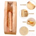 thumbnail image 4 of Joernso 50 Packs Paper Bread Bags with Clear Window Homemade Bread Sourdough Toast Bags Waterproof Tear-Proof Kraft Paper Bags for Bakery Pastry, 4 of 8