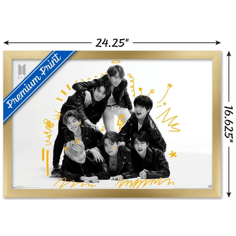 BTS - MOS7 - BW Wall Poster, 14.725