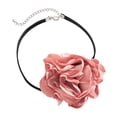 thumbnail image 4 of Collar Gargantilla de Flor Grande Jinwen rosa, 4 of 8