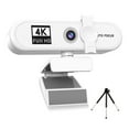 thumbnail image 1 of Guardoinrt Caméra Web d'Ordinateur à Mise au Point Automatique HD USB en Ligne Caméra PC Réglable avec Microphone Filaire de Remplacement Caméra Web Externe Caméscope Blanc 4K, 1 of 7