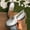 Silver, variant on Women's Casual Flats Fashion Style Pointed Toe Slip-On Design Wedge Sole Outdoor Shoes Green Size8.5