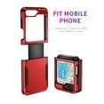 thumbnail image 5 of Designed for Samsung Galaxy Z Flip 4,Z Flip 3 Heavy Duty Case, Dual Layer Protection Shockproof Dropproof Dustproof Anti-Scratch Phone Case Cover for Samsung Galaxy Z Flip 4,Z Flip 3, Red, 5 of 6