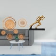 thumbnail image 2 of Manualidades de pared,Decoración para colgar en la pared,ratán artesanal tejido,Estatua del corredor,Estatua de corredor Escultura de arte abstracto Figura,Estatua de personaje para centro de, 2 of 8