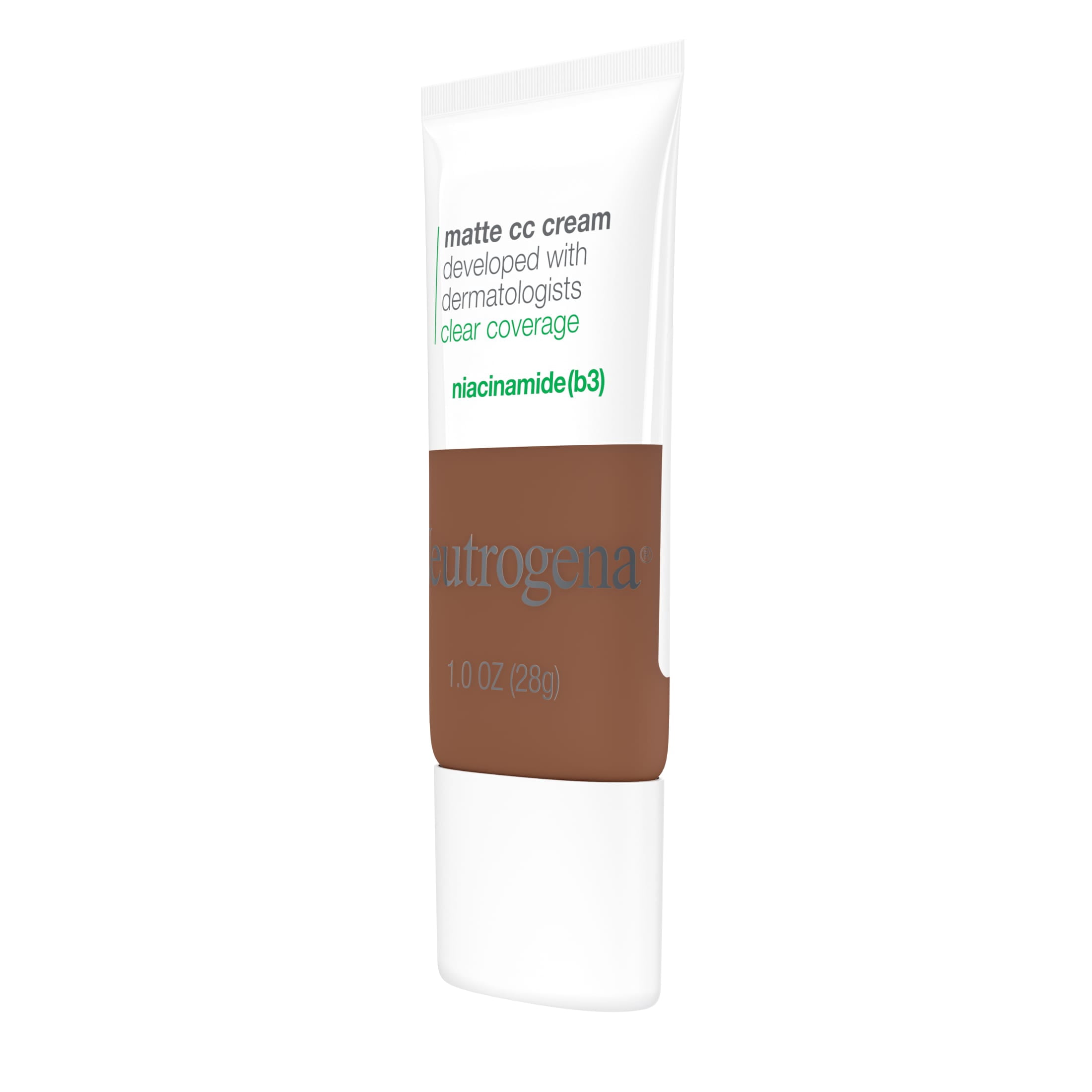 (2 pack) Neutrogena Clear Coverage Flawless Matte CC Cream, Cinnamon, 1 oz