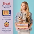 thumbnail image 4 of Warmies Hugs Duo 9" Sloth Stuffed Animal, Microwavable Heated Plushies and Weighted Soft Plush Toys, 4 of 7