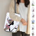 thumbnail image 2 of CNKOO Roomy Solid Shoulder Straps Shoulder Pouch Smooth Zipper Riding Bike Girl Print Tote Pouch for Work, 2 of 10