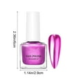 thumbnail image 2 of Metallic Nail Polish, Mirror Shiny Metal Effect Long-Lasting Quick Dry Nail Lacquers, Multicolor DIY High Gloss Chrome Nail Art Gel Polish, 7ml, 2 of 5