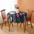 thumbnail image 3 of Round Tablecloth Spring Summer 60 x 60 Inch flower Round Table Cover for Party Dinner Picnic, 3 of 5