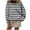 Black, variant on MELDVDIB Womens Sweatshirt Striped Print Long Sleeve Oversized Hoodless Sweatshirt Fall Winter Fashion Casual Crewneck Pullover Tops Beige 2XL