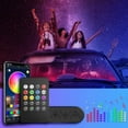 thumbnail image 3 of Car Interior RGB Changing Strip Light with Remote Control and APP Control ,48 LEDs Glow Neon Lighting Kit., 3 of 7