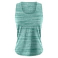 thumbnail image 4 of Daznico Women's U-Neck Peplum Yoga Tank, Sleeveless Breathable Fitness Top for Summer Training,4XL, 4 of 5
