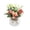 Red, variant on Weloille Artificial Corner Rose Potted Plant 1 Piece, Realistic Faux Flower Potted Ornament, Fade Resistant No Maintenance Fake Plant, for Home Office Desk Shelf Windowsill Decoration
