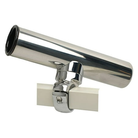 CE SMITH PONTOON SQUARE RAIL ADJUSTABLE CLAMP-ON ROD HOLDER