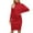 Red, variant on XZNGL Long Sleeve Dress Women Womens New Solid Color Long Knitted Minimalist Style High Neck Sweater Dress Sweater Dress for Women Sexy Long Sweater Dress for Women Sexy Sweater Dress for Women