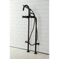 thumbnail image 3 of Aqua Vintage CCK8105DX Concord Freestanding Tub Faucet with Supply Line, Stop Valve, Oil Rubbed Bronze, 3 of 8