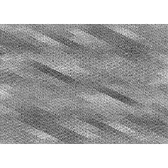 Ahgly Company Indoor Rectangle Patterned Dark Gray Area Rugs, 8' x 10'