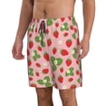 thumbnail image 2 of Goofa Strawberries Printed Mens Swim Trunks Summer Quick Dry Short Beach Swimwear Bathing Suits-Large, 2 of 9