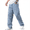 Light Blue, variant on Baggy Jeans for Men Vintage Wide Leg Loose Fit Men Denim Pants Hip Hop Skater Carpenter Jeans Y2K Streetwear, Light Blue
