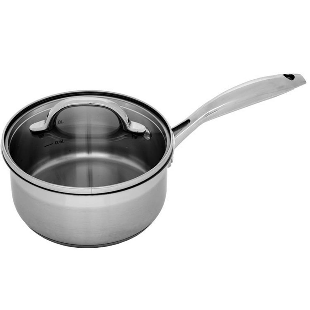 Swiss Diamond Premium Steel Saucepan with Lid 7" (18 cm), 2.1 QT. (2.