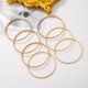 thumbnail image 2 of Nvzi Pulseras delicadas, pulseras modernas en capas, regalos apilables, 7 piezas, oro G, 2 of 5