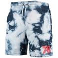 thumbnail image 2 of Men's New Era Royal Philadelphia 76ers Fleece Tie-Dye Shorts, 2 of 3