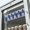 thumbnail image 6 of 36 inch 7.4 cu.ft Back Bar Cooler Commercial Under Counter Beverage Refrigerator with 2 Glass Doors & LED Lighting, Stainless Steel Bottle Cooler for Home Bar Restaurant, Sliver, 115V, ETL Approved, 6 of 8
