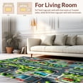thumbnail image 2 of ODIKA 8'x10' Machine Washable Non-Slip Area Rug, City Road Traffic Play High Traffic Rug, Blue, 1148, 2 of 5