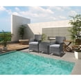 thumbnail image 2 of ACME Tashelle 3 Piece Wicker Patio Conversation Set in Gray, 2 of 2