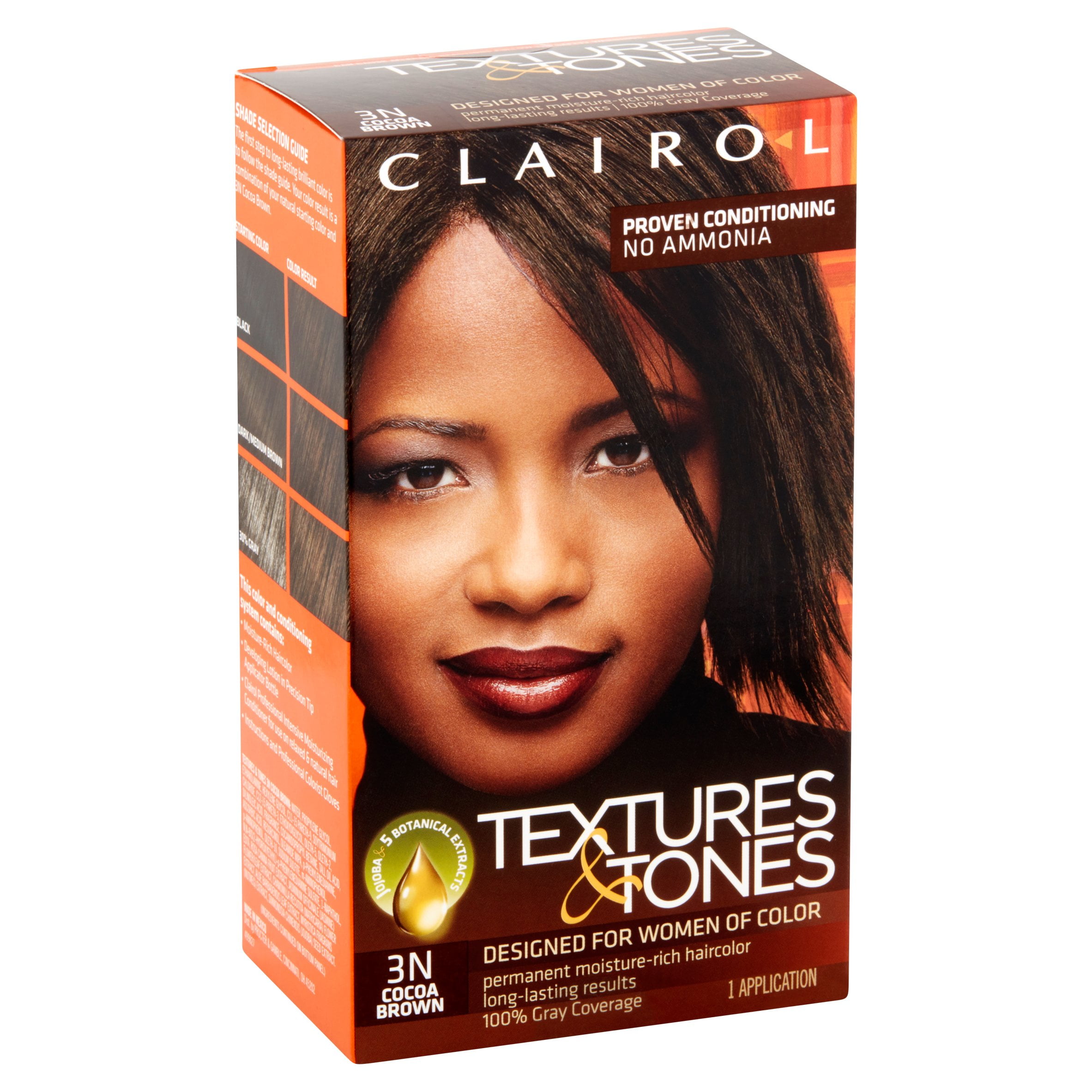Clairol Textures Tones Haircolor Silken Black Walmartcom