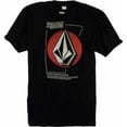 thumbnail image 1 of Volcom Playera gráfica con logo para hombre, negra, pequeña Volcom Camiseta gráfica, 1 of 1