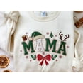thumbnail image 2 of EMBROIDERED Christmas Family Sweatshirt, Mama Papa Xmas Matching Outfit, Holiday Tree Sweater, Merry and Bright Shirt, Cozy Winter Crewneck, 2 of 5