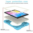 thumbnail image 3 of Case for iPad 9.7 6th/5th 2018/2017 / Air 2 / Pro 9.7, 360° Rotating Silicone PC Multi-Functional Handle-Kickstand Shockproof Cover & Shoulder Strap & Pencil Holder,Skyblue, 3 of 10