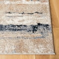 thumbnail image 3 of SAFAVIEH Coppertone Grover Striped Area Rug, Ivory/Navy, 6'7" x 6'7" Square, 3 of 7