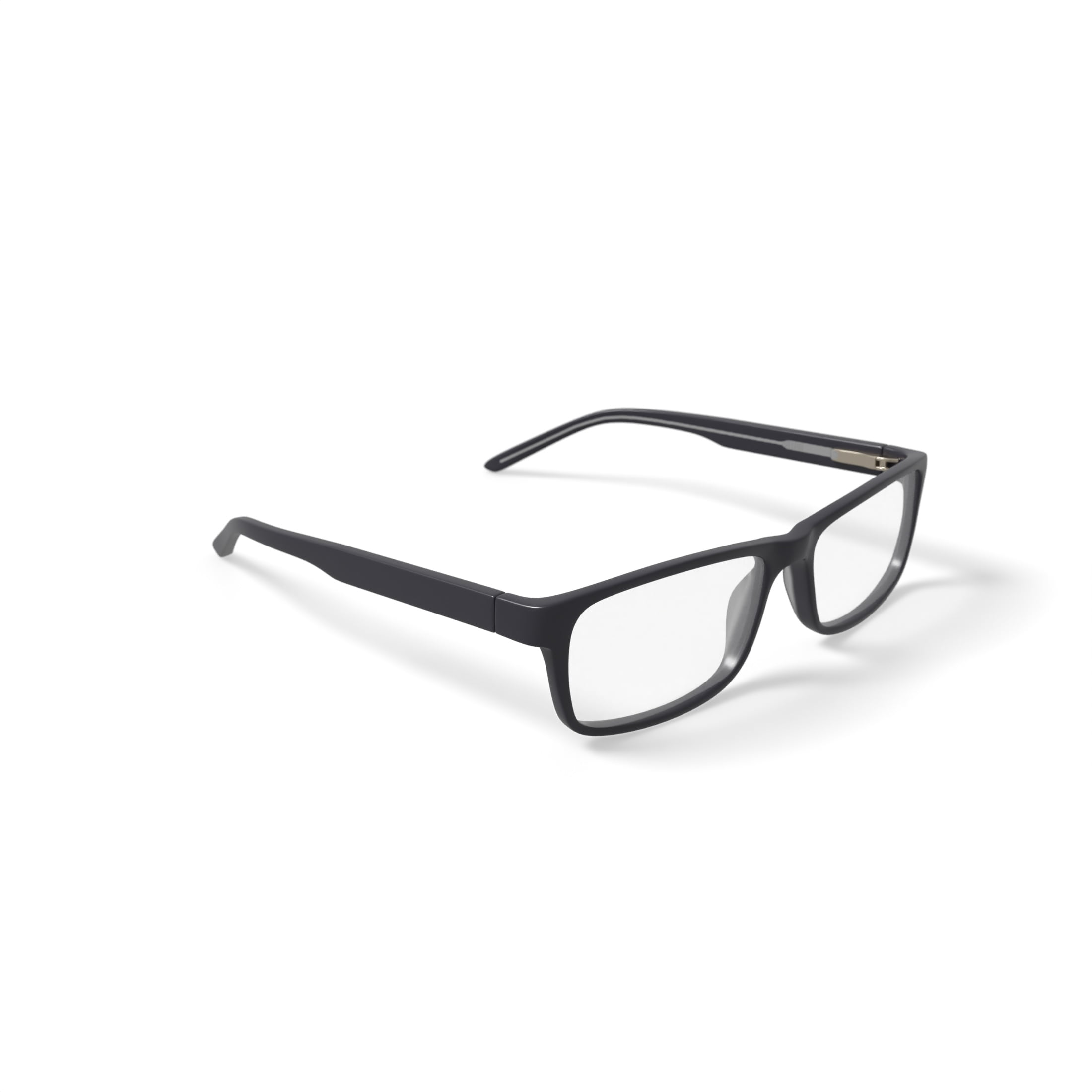 Wrangler Men's W151 Rectangular Prescription Eyeglasses with Case, Black