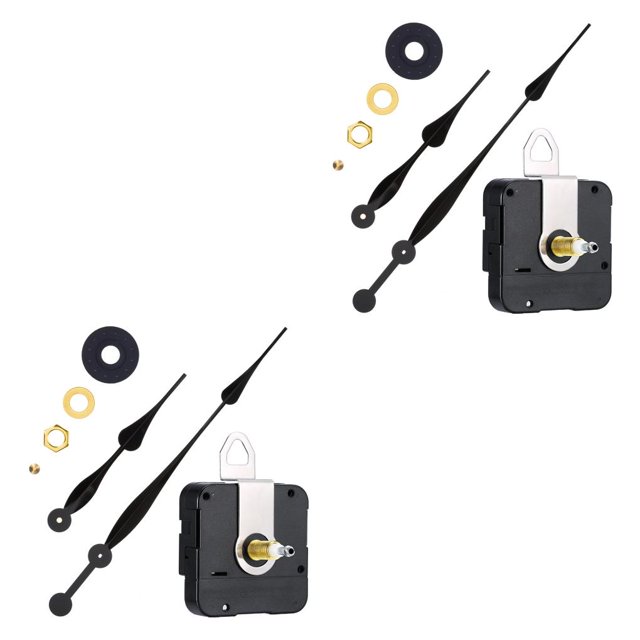 Naiovety High Clock Movement with Hour Minute Wall Accessories DIY Crafts Clocks Hanging Hands Kit Repairing Mechanism Replacement Negro 2piezas Naiovety CBP501081