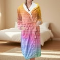 thumbnail image 2 of Jindong Robes en Peluche pour Femmes Robe en Polaire Longue Chaude Peignoir de Bain Veste de Détente Imprimée Robe de Confort Robes pour Femmes, 2 of 5