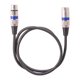 thumbnail image 4 of Cable de micrófono XLR macho a hembra de 5 piezas para estudio de grabación de mezclador de micrófono (1 m), 4 of 9