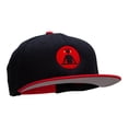 thumbnail image 5 of DJ Icon Embroidered Wool Blend Pro Style Snapback - Red Black OSFM, 5 of 5