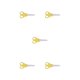 thumbnail image 1 of Seitruly Tijeras escolares con escala Manual de bricolaje Medición precisa Mango Tijeras multiusos 2 en 1 para manualidades Oficina Type2 NO2, 1 of 6