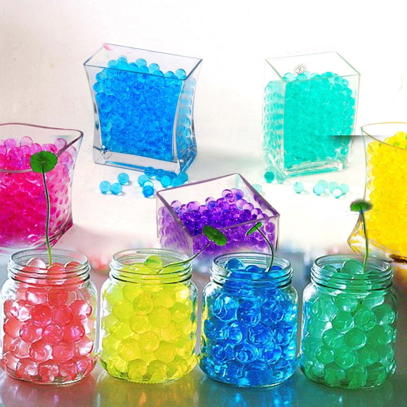 10000x Crystal Pearl Water Plant Beads Bio Hydro Gel Balls Grow Jelly Ball 